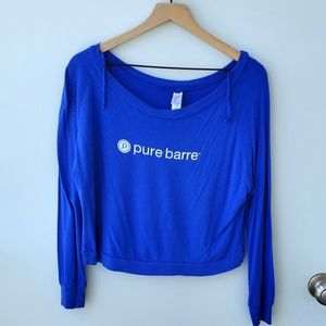 M Pure Barre Logo Crop Long Sleeve